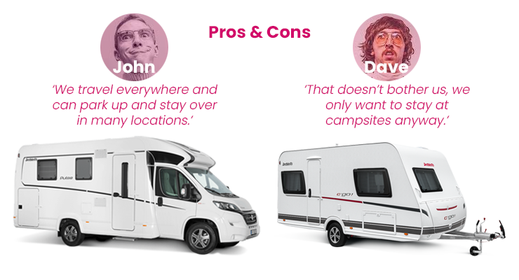 Caravan vs Motorhome Pros and Cons